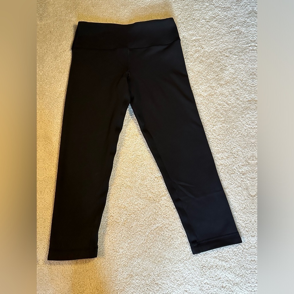 Lululemon Wunder Under Reversible Black And Blue Size 4